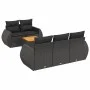 6-piece garden sofa set and black synthetic rattan cushions by , Garden sets - Ref: Foro24-3257217, Price: 418,84 €, Discount: %