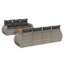 Set de sofás de jardín 8 pzas y cojines ratán sintético gris de , Conjuntos de jardín - Ref: Foro24-3257243, Precio: 524,54 €...