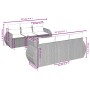Set de sofás de jardín 7 piezas con cojines ratán PE gris de , Conjuntos de jardín - Ref: Foro24-3257229, Precio: 484,33 €, D...