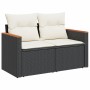 Set sofás de jardín 14 pzas con cojines ratán sintético negro de , Conjuntos de jardín - Ref: Foro24-3226490, Precio: 764,09 ...