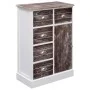 Sideboard mit 10 braunen Holzschubladen 113x30x79 cm von vidaXL, Sideboards - Ref: Foro24-284174, Preis: 212,34 €, Rabatt: %