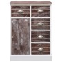 Aparador con 10 cajones madera marrón 113x30x79 cm de vidaXL, Aparadores - Ref: Foro24-284174, Precio: 213,96 €, Descuento: %