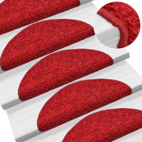 Alfombras de peldaños de escalera 15 uds rojo 65x21x4 cm de , Alfombrillas para escalones - Ref: Foro24-133907, Precio: 76,58...
