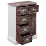 Aparador con 10 cajones madera marrón 113x30x79 cm de vidaXL, Aparadores - Ref: Foro24-284174, Precio: 213,96 €, Descuento: %