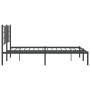 Estructura de cama con cabecero metal negro 140x190 cm de , Camas y somieres - Ref: Foro24-355561, Precio: 87,11 €, Descuento: %