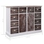 Aparador con 10 cajones madera marrón 113x30x79 cm de vidaXL, Aparadores - Ref: Foro24-284174, Precio: 213,96 €, Descuento: %
