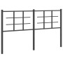 Cabecero de metal negro 160 cm de , Cabeceros y pies de cama - Ref: Foro24-355596, Precio: 36,05 €, Descuento: %