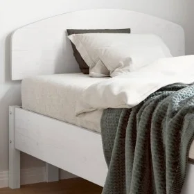 Solid white pine wood bed headboard 100 cm by , Headboards and footboards - Ref: Foro24-842515, Price: 40,29 €, Discount: %