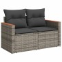 Set de sofás de jardín 7 piezas con cojines ratán PE gris de , Conjuntos de jardín - Ref: Foro24-3226235, Precio: 358,58 €, D...