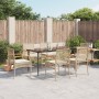 Set comedor de jardín 7 pzas con cojines ratán sintético beige en Conjuntos de jardín | Comprar online en Foru.es
