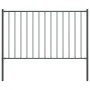 Grau pulverbeschichtetes Stahlzaunelement und Pfosten 1,7 x 1 m von vidaXL, Zaunpaneele - Ref: Foro24-145213, Preis: 56,36 €,...
