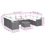 Set de sofás de jardín 10 pzas cojines ratán sintético negro de , Conjuntos de jardín - Ref: Foro24-3226280, Precio: 535,74 €...