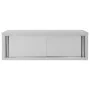 Armario pared de cocina puertas correderas acero 150x40x50 cm de vidaXL, Recipiente para comida - Ref: Foro24-51054, Precio: ...