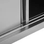 Armario pared de cocina puertas correderas acero 150x40x50 cm de vidaXL, Recipiente para comida - Ref: Foro24-51054, Precio: ...