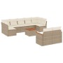 Juego de sofás jardín con cojines beige 10 pzas ratán sintético de , Conjuntos de jardín - Ref: Foro24-3226296, Precio: 610,4...