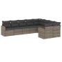 Set de muebles de jardín 9 pzas y cojines ratán sintético gris de , Conjuntos de jardín - Ref: Foro24-3226305, Precio: 521,09...