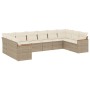 Juego de sofás jardín con cojines beige 10 pzas ratán sintético de , Conjuntos de jardín - Ref: Foro24-3226324, Precio: 624,3...