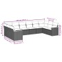 Set de sofás de jardín 10 pzas con cojines ratán sintético gris de , Conjuntos de jardín - Ref: Foro24-3226326, Precio: 575,2...