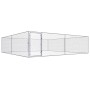 Perrera de exterior de acero galvanizado 4x4x1 m de vidaXL, Casetas y cercados para perros - Ref: Foro24-170820, Precio: 234,...