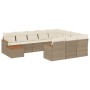 Set de sofás de jardín 11pzas con cojines ratán sintético beige de , Conjuntos de jardín - Ref: Foro24-3226366, Precio: 667,5...