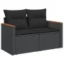 Set de sofás de jardín 11 pzas y cojines ratán sintético negro de , Conjuntos de jardín - Ref: Foro24-3226391, Precio: 603,60...