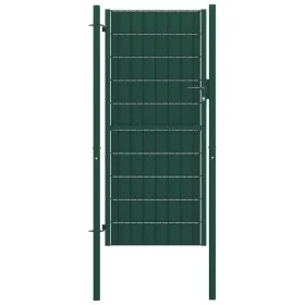 Green PVC and steel fence gate 100x164 cm by vidaXL, garden gates - Ref: Foro24-145230, Price: 212,13 €, Discount: %