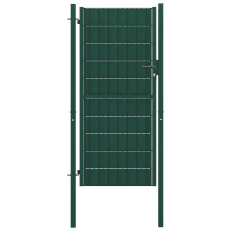 Grünes Zauntor aus PVC und Stahl, 100 x 164 cm von vidaXL, Gartentore - Ref: Foro24-145230, Preis: 212,13 €, Rabatt: %