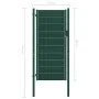Grünes Zauntor aus PVC und Stahl, 100 x 164 cm von vidaXL, Gartentore - Ref: Foro24-145230, Preis: 212,13 €, Rabatt: %