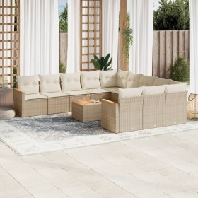 Set de sofás de jardín 12 pzas y cojines ratán sintético marrón de , Conjuntos de jardín - Ref: Foro24-3226436, Precio: 714,6...