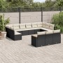 Set de sofás de jardín y cojines 13 pzas ratán sintético negro de , Conjuntos de jardín - Ref: Foro24-3226455, Precio: 728,52...