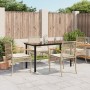 Set comedor de jardín 5 pzas con cojines ratán sintético beige en Conjuntos de jardín | Comprar online en Foru.es