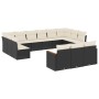 Set de sofás de jardín y cojines 13 pzas ratán sintético negro de , Conjuntos de jardín - Ref: Foro24-3226455, Precio: 728,52...