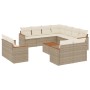Set de sofás de jardín 12 pzas y cojines ratán sintético marrón de , Conjuntos de jardín - Ref: Foro24-3226506, Precio: 814,8...