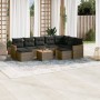 Set de sofás de jardín 10 pzas con cojines ratán sintético gris de , Conjuntos de jardín - Ref: Foro24-3226550, Precio: 536,7...
