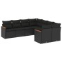 Set de sofás de jardín 8 piezas y cojines ratán sintético negro de , Conjuntos de jardín - Ref: Foro24-3226552, Precio: 515,3...