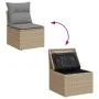 Set de sofás de jardín y cojines 8 pzas ratán PE beige mezcla de , Conjuntos de jardín - Ref: Foro24-3255835, Precio: 497,50 ...