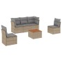 Juego de sofás jardín con cojines beige mezcla 6 pzas ratán PE de , Conjuntos de jardín - Ref: Foro24-3255877, Precio: 352,99...
