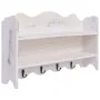 Perchero de pared de madera blanco 50x10x30 cm de vidaXL, Percheros para sombreros y abrigos - Ref: Foro24-284235, Precio: 57...