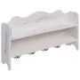Perchero de pared de madera blanco 50x10x30 cm de vidaXL, Percheros para sombreros y abrigos - Ref: Foro24-284235, Precio: 57...