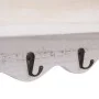 Perchero de pared de madera blanco 50x10x30 cm de vidaXL, Percheros para sombreros y abrigos - Ref: Foro24-284235, Precio: 57...