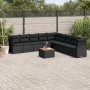 Set de sofás de jardín 10 pzas cojines ratán sintético negro de , Conjuntos de jardín - Ref: Foro24-3256020, Precio: 621,67 €...