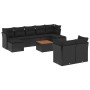 Set de sofás de jardín 10 pzas cojines ratán sintético negro de , Conjuntos de jardín - Ref: Foro24-3256202, Precio: 616,01 €...