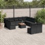 Set de sofás de jardín 12 piezas cojines ratán sintético negro de , Conjuntos de jardín - Ref: Foro24-3256216, Precio: 665,66...