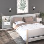 Mesita de noche de pared blanco brillante de vidaXL, Mesitas de noche - Ref: Foro24-810983, Precio: 28,70 €, Descuento: %