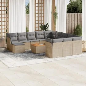 Garden sofa set with beige cushions mix 13 pieces PE rattan by , Garden sets - Ref: Foro24-3256318, Price: 835,17 €, Discount: %