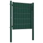 Green PVC and steel fence gate 100x81 cm by vidaXL, garden gates - Ref: Foro24-145227, Price: 110,97 €, Discount: %