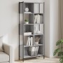 Estantería madera de ingeniería gris Sonoma 72x28x172 cm en Librerías y estanterías | Comprar online en Foru.es