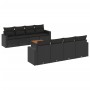 Set de sofás de jardín 8 piezas y cojines ratán sintético negro de , Conjuntos de jardín - Ref: Foro24-3256370, Precio: 599,4...