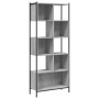 Estantería madera de ingeniería gris Sonoma 72x28x172 cm en Librerías y estanterías | Comprar online en Foru.es