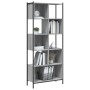 Estantería madera de ingeniería gris Sonoma 72x28x172 cm en Librerías y estanterías | Comprar online en Foru.es